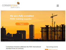 Tablet Screenshot of cornerstone-seminars.com